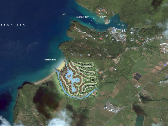 ptime beach front land for sale in st lucia